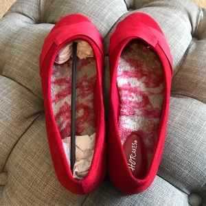 Red ‘Suede’ Shoes